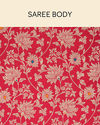 Mohey Women Ruby Pink Bel Buti Patterned Saree