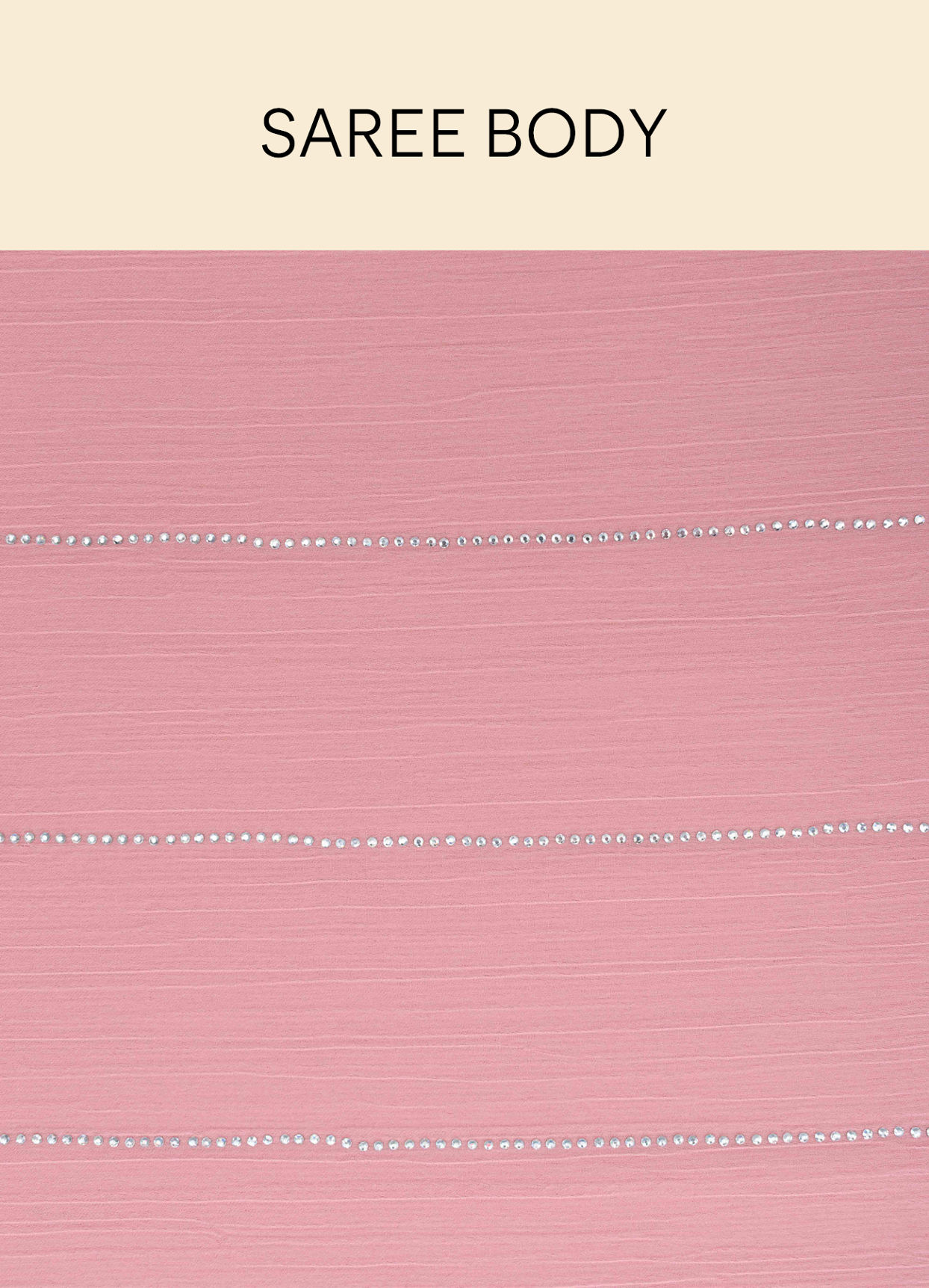 Mohey Women Fairy Tale Pink Sequined Saree
