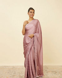 Mohey Women Lilac Sequined Saree