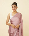 Mohey Women Lilac Sequined Saree
