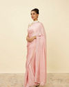 Mohey Women Fairy Tale Pink Sequined Saree