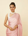 alt message - Mohey Women Fairy Tale Pink Sequined Saree image number 1