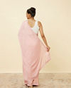 Mohey Women Fairy Tale Pink Sequined Saree