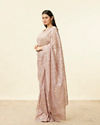 alt message - Mohey Women Pastel Purple Stone Work Saree image number 3