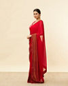 alt message - Mohey Women Classic Red and Copper Stone Work Saree image number 3