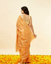 Mohey Women Sunrise Orange Floral Patterned Saree