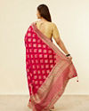 Rani Pink Buta Printed Saree image number 2