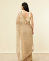 Fawn Sequinned Saree image number 2