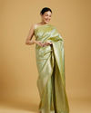 alt message - Mohey Women Pista Green Elegance Saree image number 0