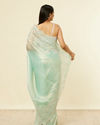 Mohey Women Light Blue Stone Embellished Saree