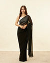 Onyx Black Stone Embellished Saree