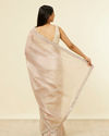 Mohey Women Fawn Stone Embellished Border Saree