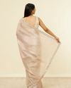 Fawn Stone Embellished Border Saree image number 2