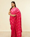 alt message - Mohey Women Rani Pink Bel Buti Patterned Saree image number 3