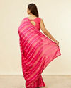 alt message - Mohey Women Rani Pink Bel Buti Patterned Saree image number 2