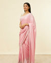 alt message - Mohey Women Pink Stone Embellished Saree image number 3