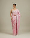 Pink Stone Embellished Saree