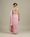 Mohey Women Pink Stone Embellished Saree