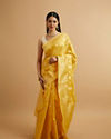 Radiant Yellow Zari Weave Saree
