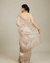 Mohey Women Ravishing Fawn Organza Saree