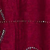 Wine Red Rhinestone Work Saree with Drop Motifs