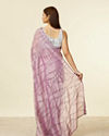 Mohey Women Lilac Stone Embellished Saree