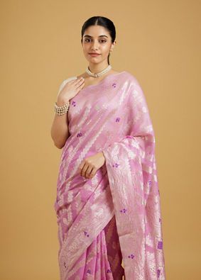 Mohey Women Lavish Purple Extravaganza Saree