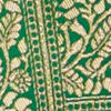 Green Floral Buta Patterned with Jaal Pattern Saree