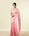 Mohey Women Light Pink Bel Buti Patterned Saree