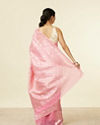 Mohey Women Light Pink Bel Buti Patterned Saree