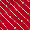 Royal Red Self Striped Saree with Gota Patti Border