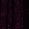 Wine Bel Buti Patterned Saree with Rhinestones