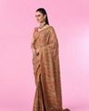 Mohey Women Breezy Beige Elegance Saree