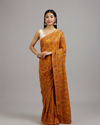 Mohey Women Mustard Yellow Georgette Saree