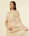 Mohey Women Classic Fawn Stone Embellished Saree