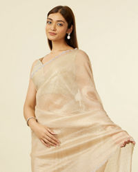 Mohey Women Classic Fawn Stone Embellished Saree