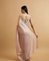 Mohey Women Purple Rhinestone Embellished Saree