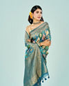 Mohey Women Graceful Blue Saree