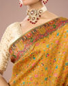 Mohey Women Mustard Yellow Radiance Saree