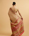 alt message - Mohey Women Fawn Art Nouvea Patterned Saree image number 4