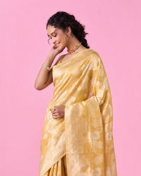 Mohey Women Radiant Light Yellow Saree