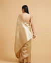 alt message - Mohey Women Elegant Beige Saree image number 4