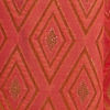 Coral Pink Diamond Patterned Saree