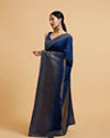 alt message - Mohey Women Elegant Blue Enchantment Saree image number 2