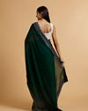 Mohey Women Bottle Green Stone Embellished Saree