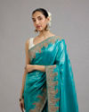 Mohey Women Ravishing Rama Green Saree