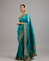 Mohey Women Ravishing Rama Green Saree
