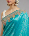 Mohey Women Ravishing Rama Green Saree