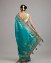Mohey Women Ravishing Rama Green Saree