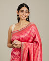Mohey Women Radiant Rani Pink Saree